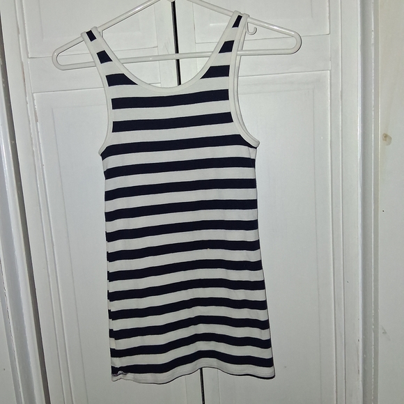 Merona Navy and White Striped Tank Top - Picture 3 of 3